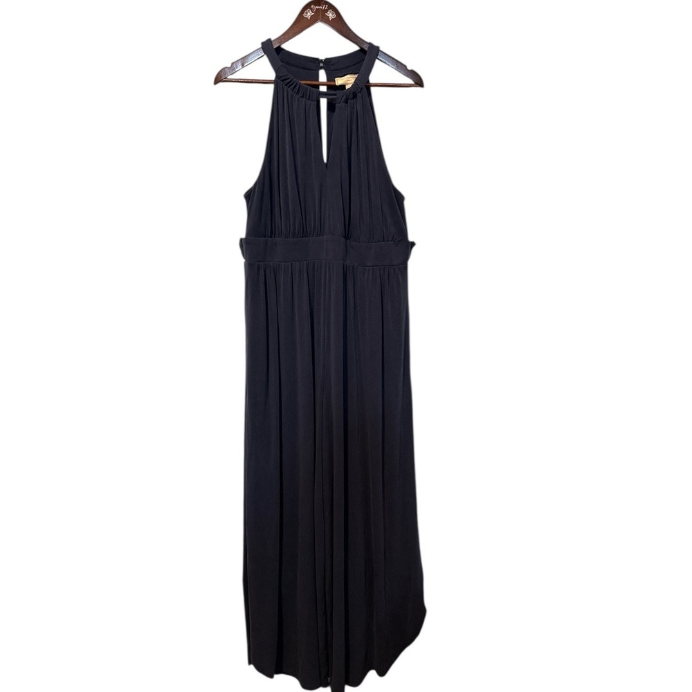 Anthropology Moulinette‎ Soeurs Eremita Halter Wide Leg Jumpsuit Size L Navy